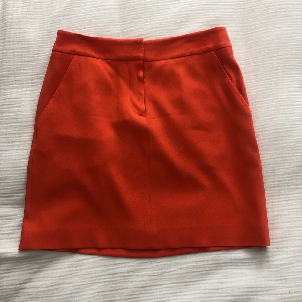 Ann Taylor Coral A-Line Skirt - 0